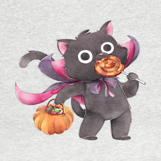 Halloween Cat , Halloween Pumpkin, Trick or treat by Utopia Shop